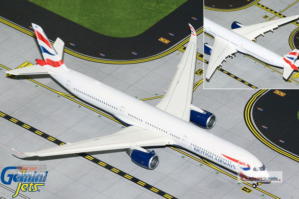 GEMGJ2111F 1:400 Gemini Jets British Airways Airbus A350-1000 Reg #G-XWBB Flaps Down Version (pre-painted/pre-built)