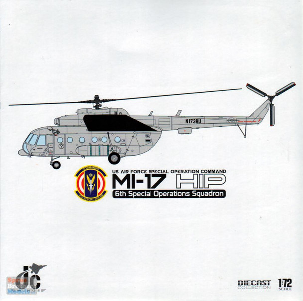 JCW72MI17002 1:72 JC Wings Military Mi-17 Hip AFSOC 6th Special Operations Squadron (pre-painted/pre-built)