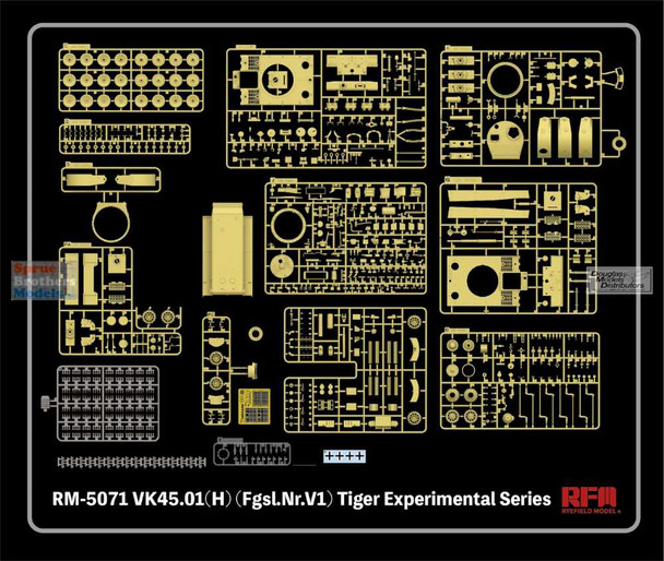 RFMRM5071 1:35 Rye Field Model VK45.01(H) (Fgsl.Nr.V1) Tiger Experimental Series