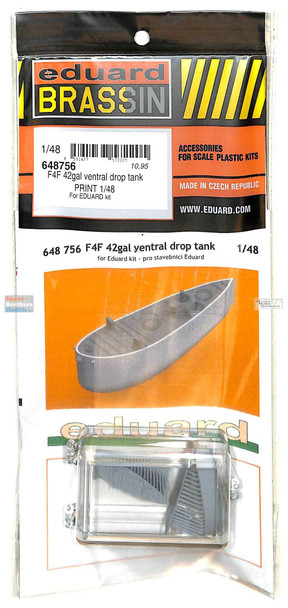 EDU648756 1:48 Eduard Brassin Print - F4F Wildcat 42-gal Ventral Drop Tank (EDU kit)