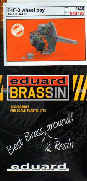 EDU648795 1:48 Eduard Brassin Print - F4F-3 Wildcat Wheel Bay Set (EDU kit)