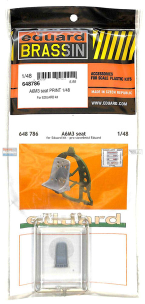 EDU648786 1:48 Eduard Brassin Print - A6M3 Zero Seat (EDU kit)