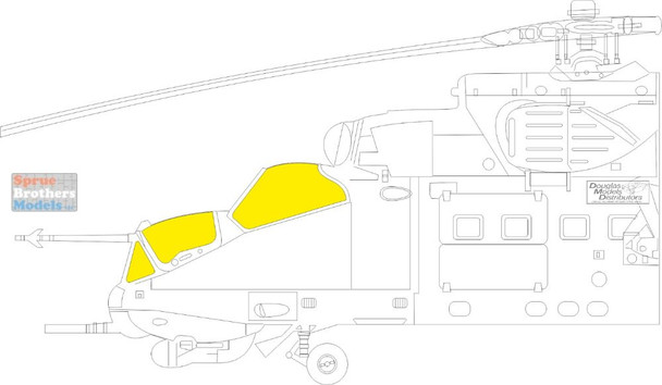 EDUEX896 1:48 Eduard Mask - Mi-35M Hind TFace (ZVE kit)