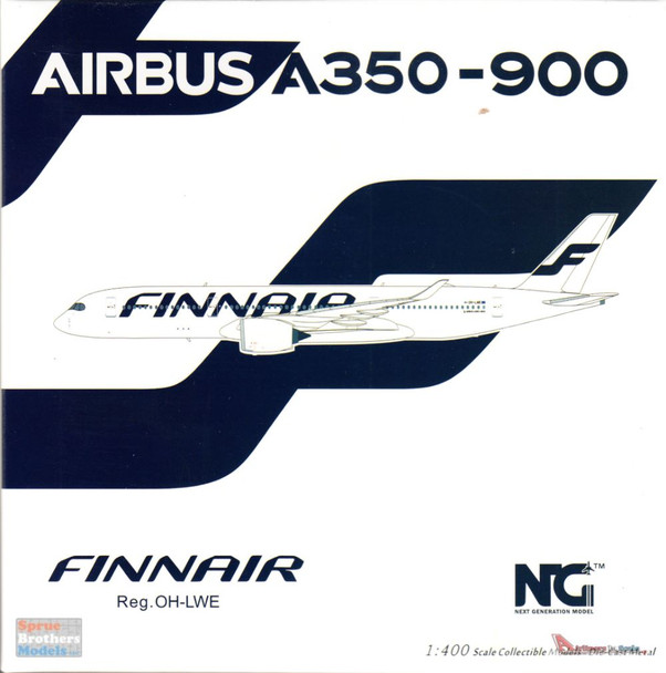 NGM39036 1:400 NG Model Finnair Airbus A350-900 Reg #OH-LWE (pre-painted/pre-built)