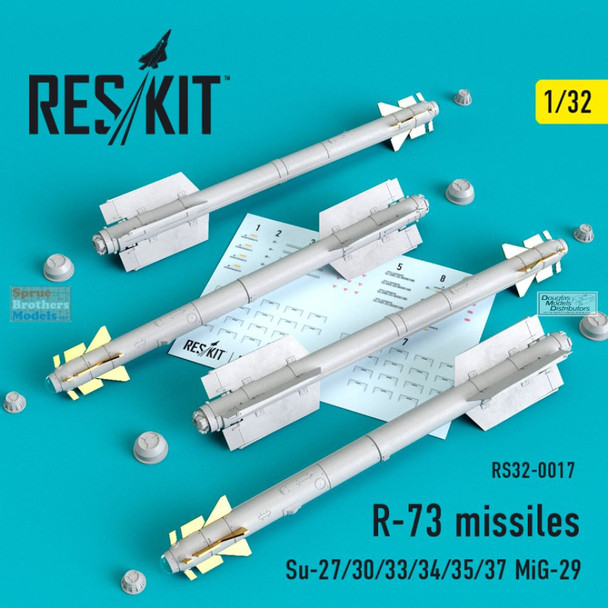 RESRS320017 1:32 ResKit R-73 Soviet Missile Set