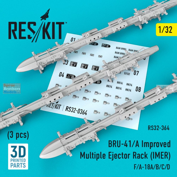 RESRS320364 1:32 ResKit BRU-41/A Improved Multiple Ejector Rack (IMER) Set