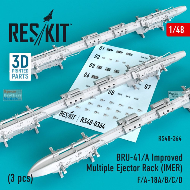 RESRS480364 1:48 ResKit Improved Multiple Ejector Rack BR-41/A (IMER-7) Set