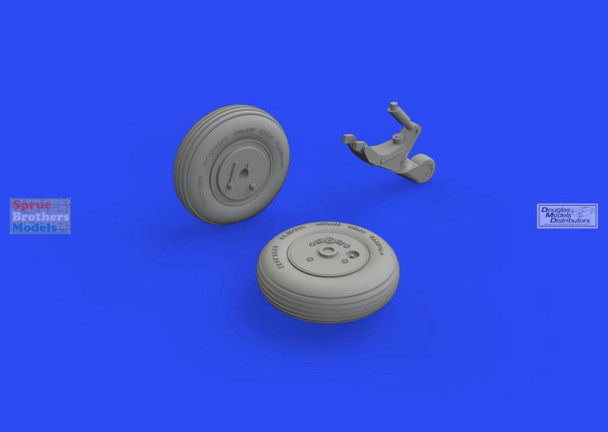 EDU648799 1:48 Eduard Brassin Print - A6M3 Zero Wheels Set (EDU kit)