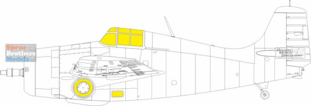 EDUEX904 1:48 Eduard Mask - F4F-4 Wildcat TFace (EDU kit)