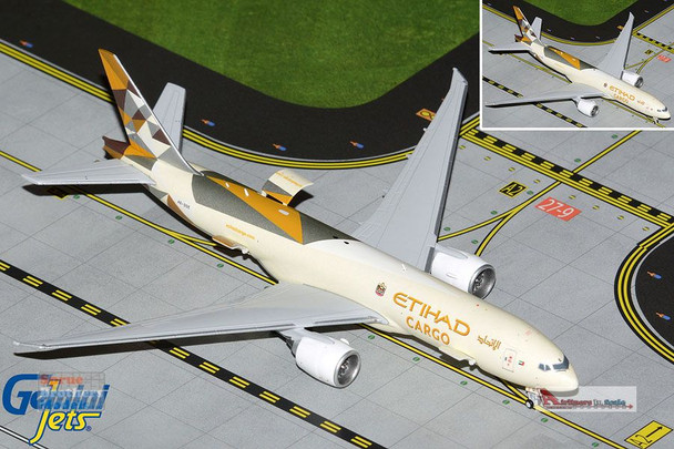 GEMGJ2146 1:400 Gemini Jets Eithad Cargo B777F Reg #A6-DDE Interactive Series (pre-painted/pre-built)