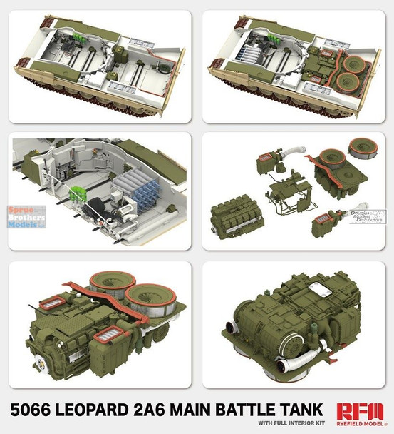 RFMRM5066 1:35 Rye Field Model Leopard 2A6 with Full Interior