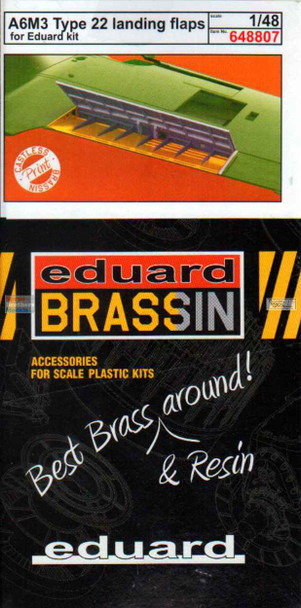 EDU648807 1:48 Eduard Brassin Print - A6M3 Zero Type 22 Landing Flaps (EDU kit)