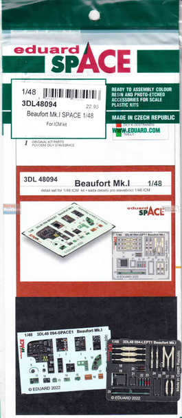 EDU3DL48094 1:48 Eduard SPACE - Beaufort Mk.I (ICM kit)