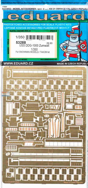 EDU53288 1:350 Eduard PE - USS Zumwalt DDG-1000 Detail Set (TAK kit)