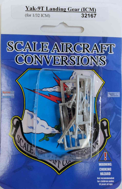 SAC32167 1:32 Scale Aircraft Conversions - Yak-9T Landing Gear (ICM kit)