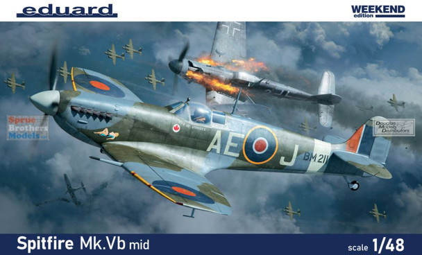 EDU84186 1:48 Eduard Weekend Edition - Spitfire Mk.Vb Mid