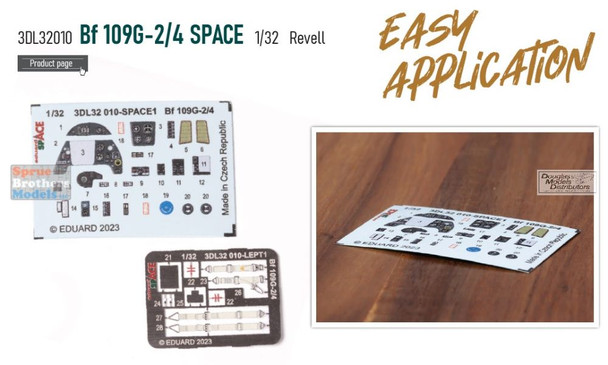 EDU3DL32010 1:32 Eduard SPACE - Bf109G-2 Bf109G-4 (REV kit)