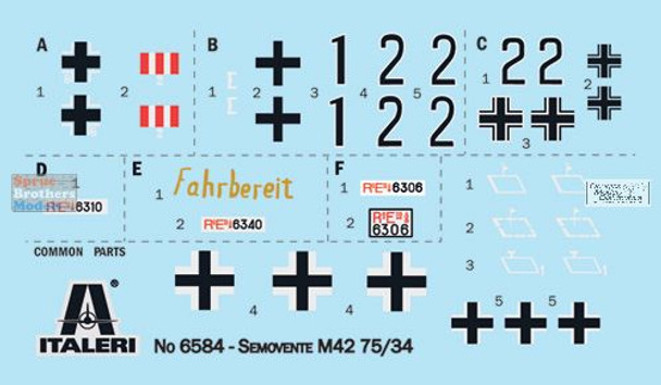 ITA6584 1:35 Italeri Semovente M42 da 75/34