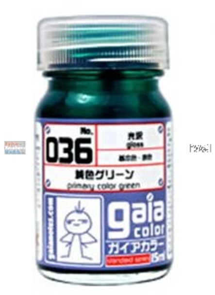 GAN33036 GaiaNotes Paint - Primary Color Green (gloss) 15ml