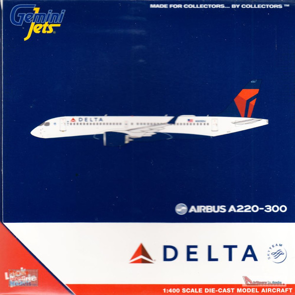 GEMGJ2100 1:400 Gemini Jets Delta Airlines Airbus A220-300 Reg #N305DU (pre-painted/pre-built)