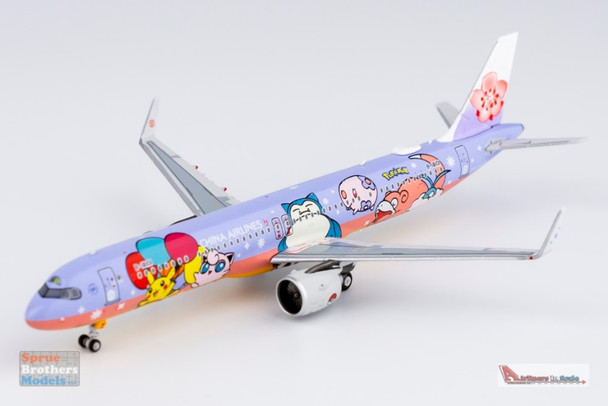 NGM13063 1:400 NG Model China Airlines Airbus A321neo Reg #B-18101 Pikachu (pre-painted/pre-built)