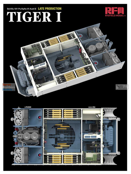 RFMRM5080 1:35 Rye Field Model Tiger I Late with Full Interior