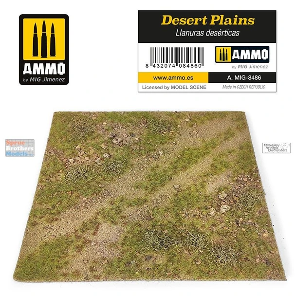 AMM8486 AMMO by Mig Diorama Base - Desert Plains (9.5in x 9.5in)