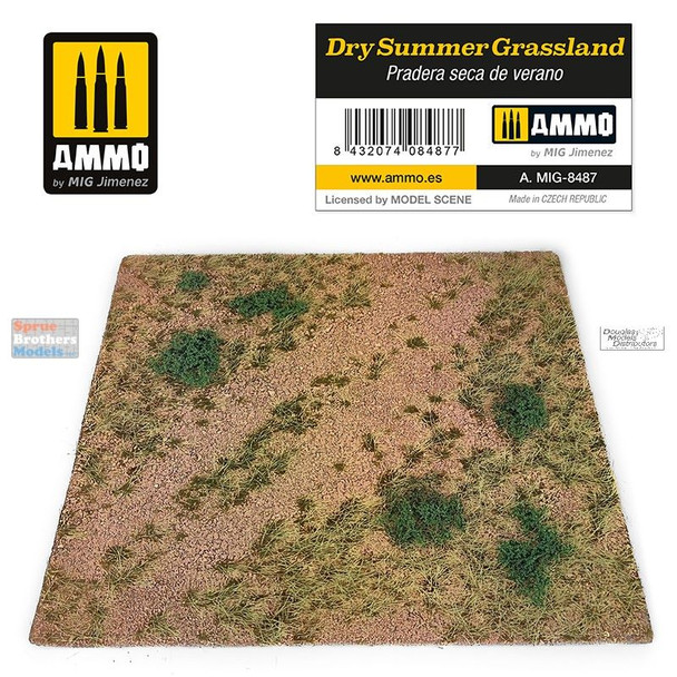 AMM8487 AMMO by Mig Diorama Base - Dry Summer Grassland (9.5in x 9.5in)