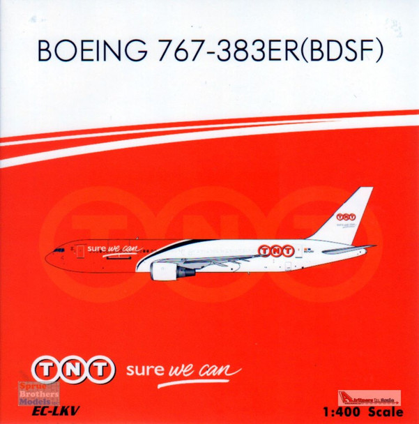 PHX04486 1:400 Phoenix Model  TNT Boeing 767-383ER(BDSF) Reg #EC-LKV (pre-painted/pre-built)