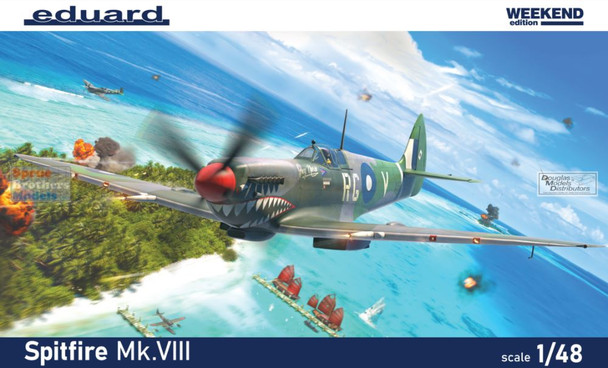 EDU84154 1:48 Eduard Spitfire Mk.VIII Weekend Edition