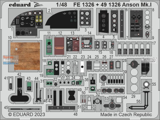 EDUFE1326 1:48 Eduard Color Zoom PE - Anson Mk.I (AFX kit)