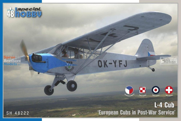 SPH48222 1:48 Special Hobby L-4 Cub 'European Cubs in Post-War Service'