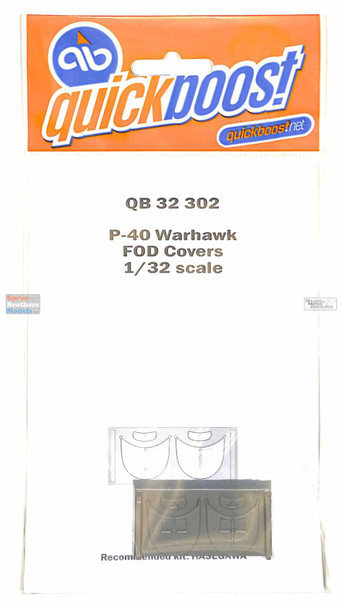 QBT32302 1:32 Quickboost P-40 Warhawk FOD Covers (HAS kit)