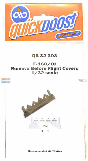QBT32303 1:32 Quickboost F-16C F-16CJ Falcon Remove Before Flight Covers (TAM kit)