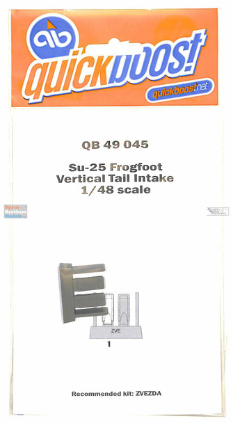 QBT49045 1:48 Quickboost Su-25 Frogfoot Vertical Tail Intake (ZVE kit)