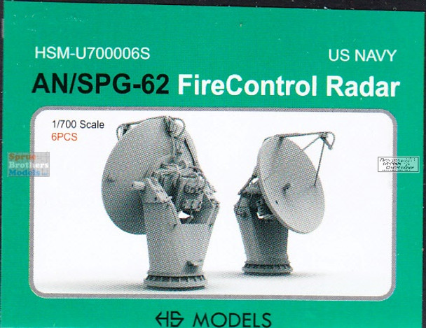 HSMU700006U 1:700 HS Models US Navy AN/SPG-62 Fire Control Radar