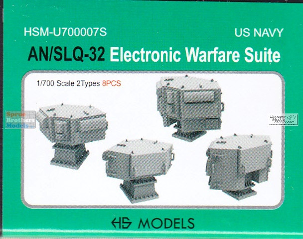 HSMU700007U 1:700 HS Models US Navy AN/SLQ-32 Electronic Warfare Suite