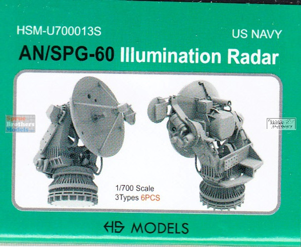 HSMU700013U 1:700 HS Models US Navy AN/SPG-60 Illumination Radar