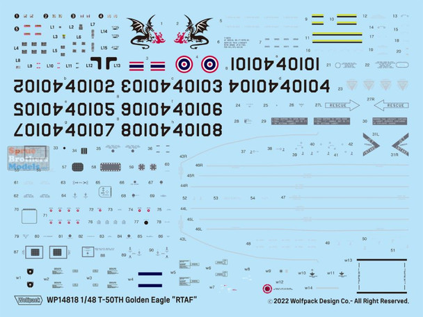 WPD14818 1:48 Wolfpack T-50TH Golden Eagle 'RTAF Lead-In Fighter Trainer'