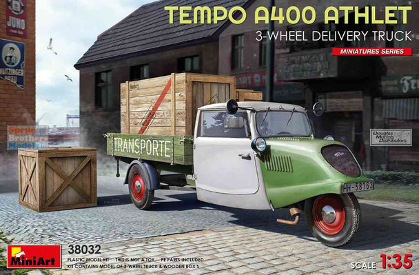 MIA38032 1:35 Miniart Tempo A400 Athlet 3-Wheel Delivery Truck