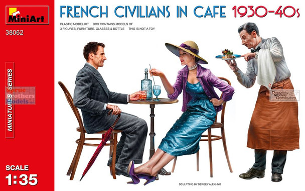 MIA38062 1:35 MiniArt French Civilians in Cafe 1930-40s