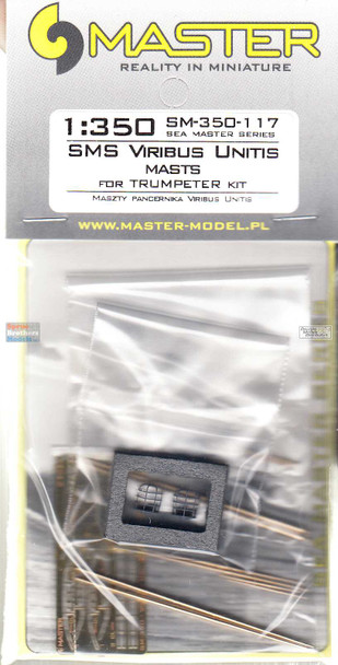 MASSM350117 1:350 Master Model SMS Viribus Unitis Masts Set (TRP kit)
