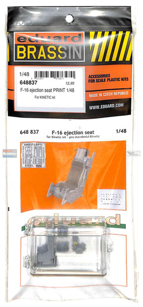 EDU648837 1:48 Eduard Brassin PRINT F-16 Falcon Ejection Seat (KIN kit)