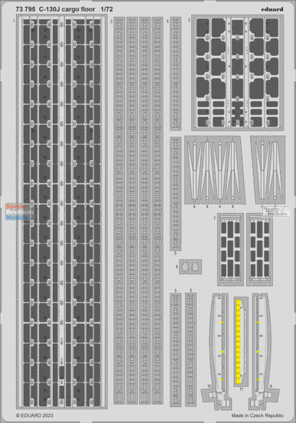 EDU73795 1:72 Eduard Color PE - C-130J Hercules Cargo Floor (ZVE kit)