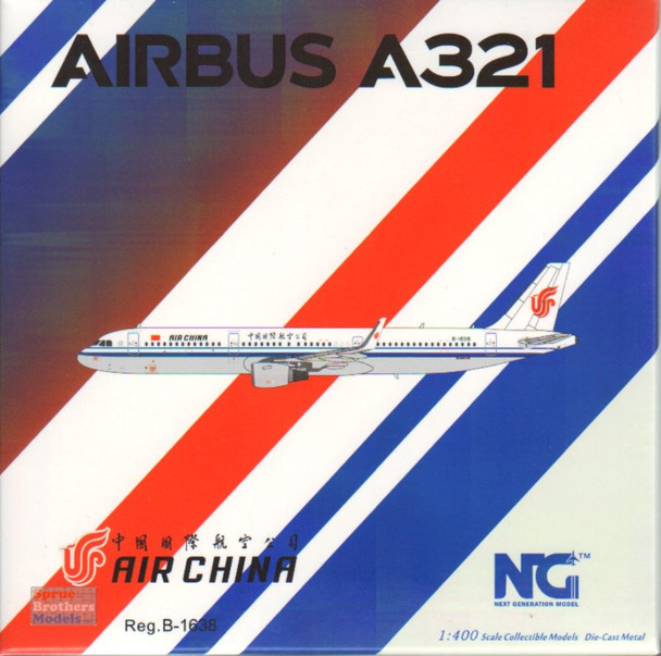 NGM13068 1:400 NG Model Air China Airbus A321-200 Reg #B-1638 cfm56 (pre-painted/pre-built)