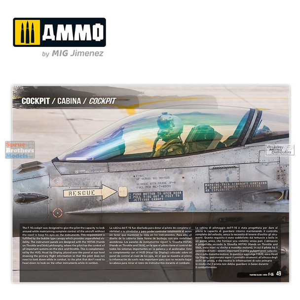 AMM6029 AMMO by Mig - Visual Modelers Guide Wing Series Vol 3: F-16 Fighting Falcon / Viper