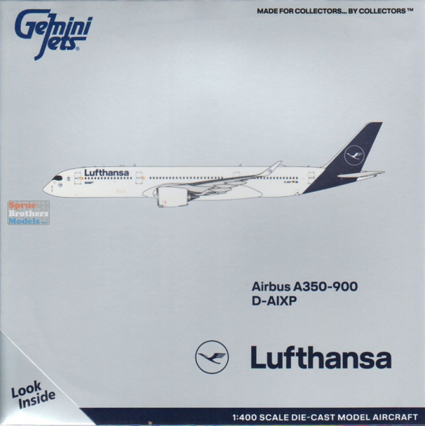 GEMGJ2052 1:400 Gemini Jets Lufthansa Airbus A350-900 Reg #D-AIXP (pre-painted/pre-built)