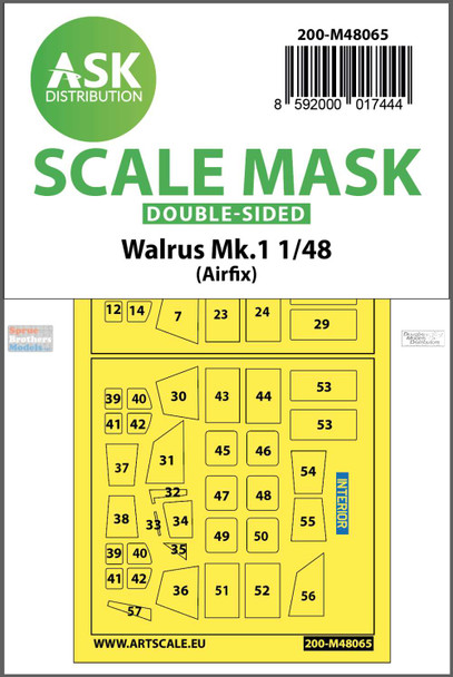 ASKM48065 1:48 ASK/Art Scale Double-Sided Mask - Walrus Mk.I (AFX kit)