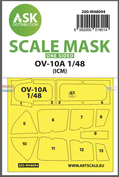ASKM48094 1:48 ASK/Art Scale Mask - OV-10A Bronco (ICM kit)