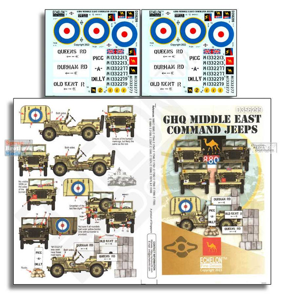 ECH356299 1:35 Echelon GHQ Middle East Command Jeeps